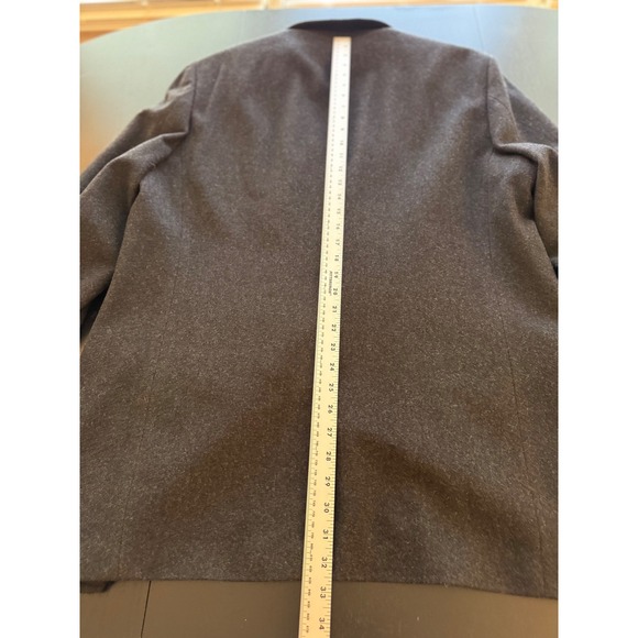 Eddie Bauer Wool Cashmere Blazer Mens 44T Dark Gray 3-Button Sport Coat Jacket - Picture 14 of 15